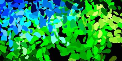 Light blue, green vector template with abstract forms.