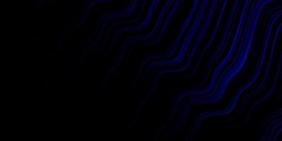 Dark BLUE vector pattern with curves.