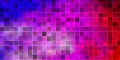 Light Pink, Blue vector backdrop with rectangles.