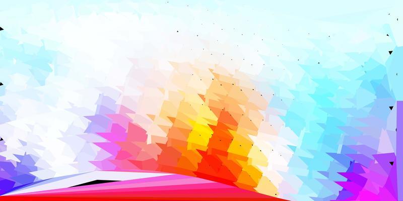 Light blue, red vector triangle mosaic wallpaper.