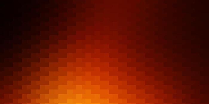 textura de vector naranja oscuro en estilo rectangular.