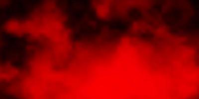 textura de vector rojo oscuro con cielo nublado.