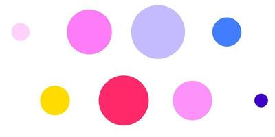 Light Pink, Blue vector background with bubbles.