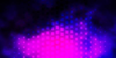 Dark Pink, Blue vector background with rectangles.