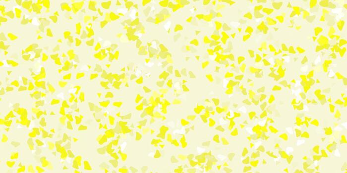 Light yellow vector template with abstract forms.
