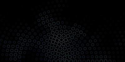Dark BLUE vector texture with disks.