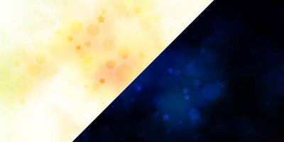 Vector backdrop with circles, stars.