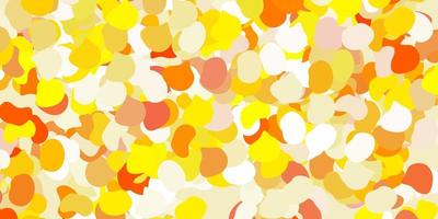 Light yellow vector template with abstract forms.