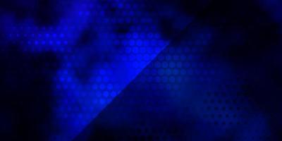 Dark BLUE vector background with circles.