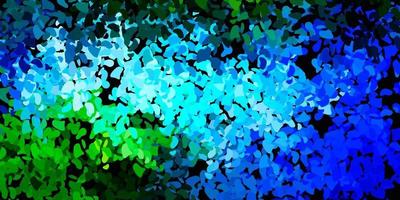Light blue, green vector template with abstract forms.
