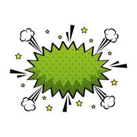 explosion pop art style icon vector