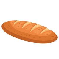 pan baguette de panadería estilo aislado icono de diseño vectorial vector