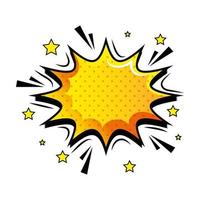 explosion pop art style icon vector