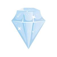 Icono aislado de piedra de diamante de lujo vector