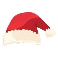 happy merry christmas santa claus hat vector