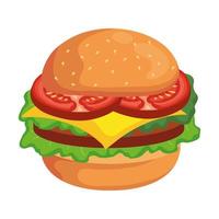 hamburger food icon vector design