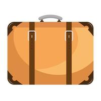 suitcase travel isolated style icon vector