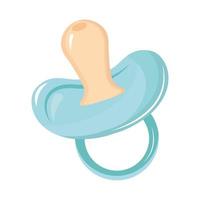 pacifier baby flat style icon vector