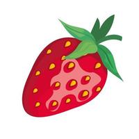 diseño de vector de icono de fruta de fresa