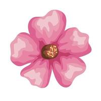 flower pink painting vector design