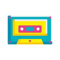 icono de estilo de arte pop de música de cassette vector