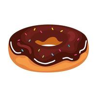 diseño de vector de icono de donut dulce