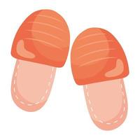 icono de estilo higge de chanclas vector