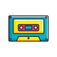 cassette music pop art style icon vector