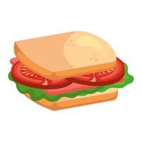 diseño de vector de icono de sandwich