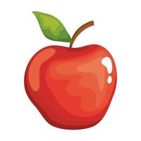 diseño de vector de icono de fruta de manzana