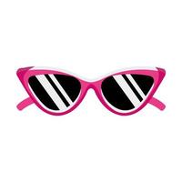 icono de estilo pop art de gafas de sol vector