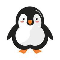 Lindo pequeño pingüino animal personaje kawaii