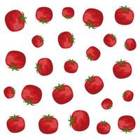 tomatoes fresh vegetables healthy pattern vector