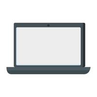 laptop computer portable device icon vector