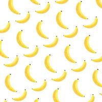 bananas fresh fruits pattern background vector