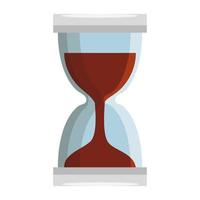 hourglass time device isolated icon vector