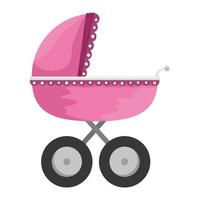 baby cart isolated icon vector