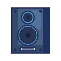 icono de elemento musical de columna de altavoz vector