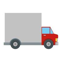 delivery service truck vehicle icon vector