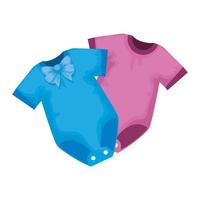 ropa de bebe icono aislado de moda vector