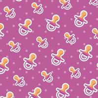 pacifiers baby icons pattern background vector