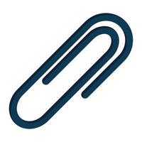 paper clip metal supply icon vector