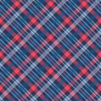 Tattersall material color seamless vector pattern