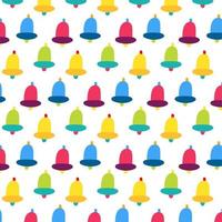 Handbell vector seamless pattern