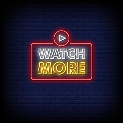 Watch More Neon Signs Style Text Vector