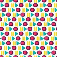 Media player buttons flat seamless pattern vector