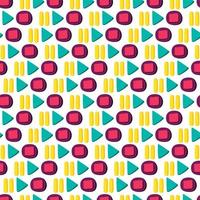 Media player buttons flat seamless pattern vector