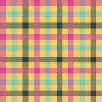 Tartan orange color seamless vector pattern