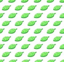 Green leaves seamless color vector pattern