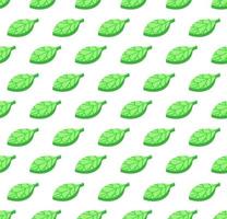 Green leaves seamless color vector pattern